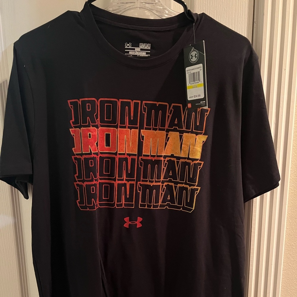 NWT Mens Under Armour Marvel Ironman Tshirt Size Medium